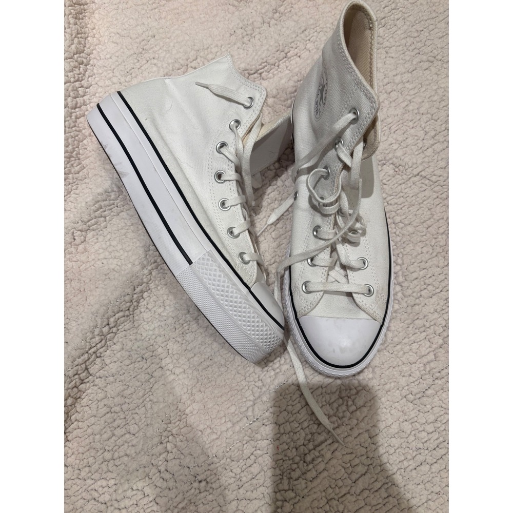 Converse Chuck Taylor All Star Platform High Top White Sneakers 560846F Women 10